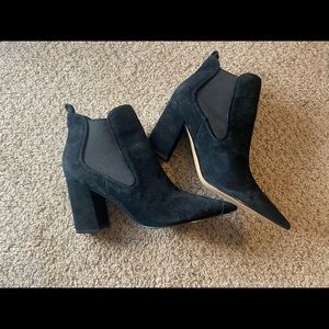 Black Suede Marc Fisher Booties